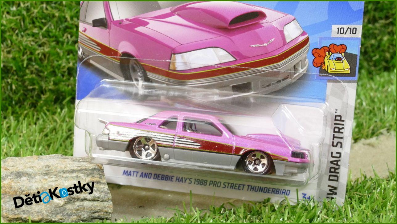 Angličák Model Autíčka Hot Wheels Autíčko Matt And Debbie Hay´s 1988 Pro Street Thunderbird (HW DRAG STRIP)