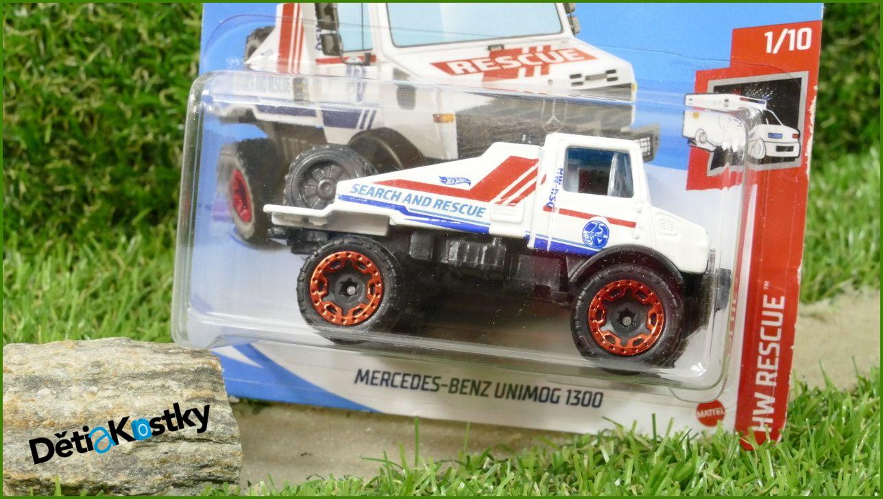 Angličák Model Autíčka Hot Wheels Autíčko Mercedes-Benz Unimog 1300 (HW RESCUE)