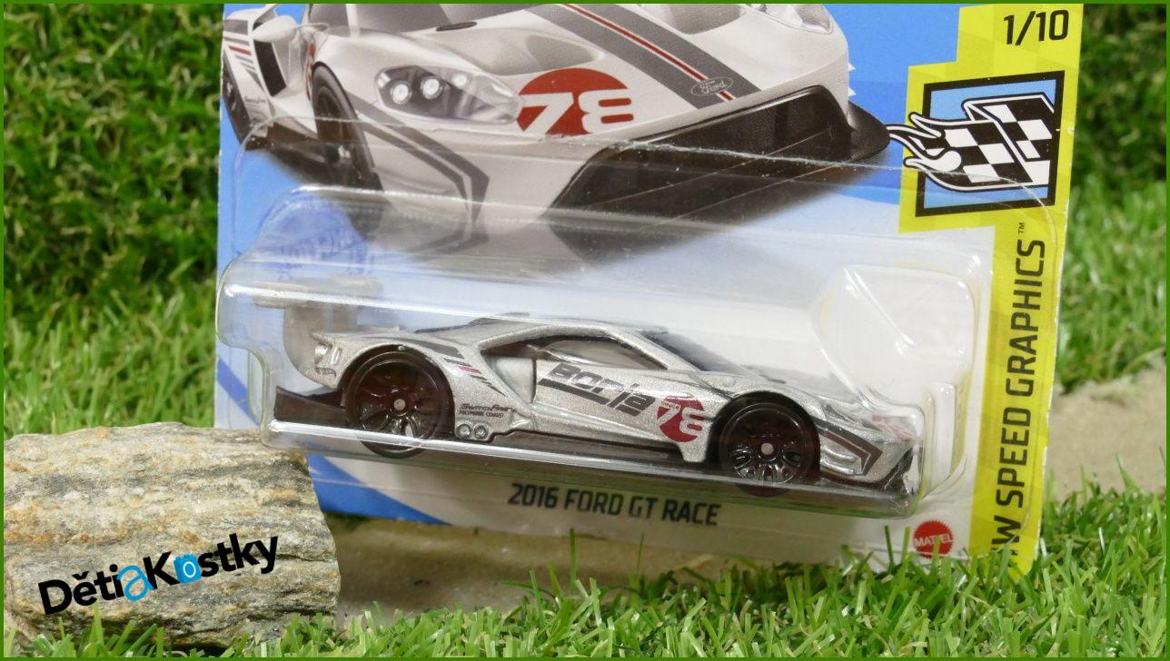Angličák Model Autíčka Hot Wheels Autíčko 2016 Ford GT Race (HW SPEED GRAPHICS)