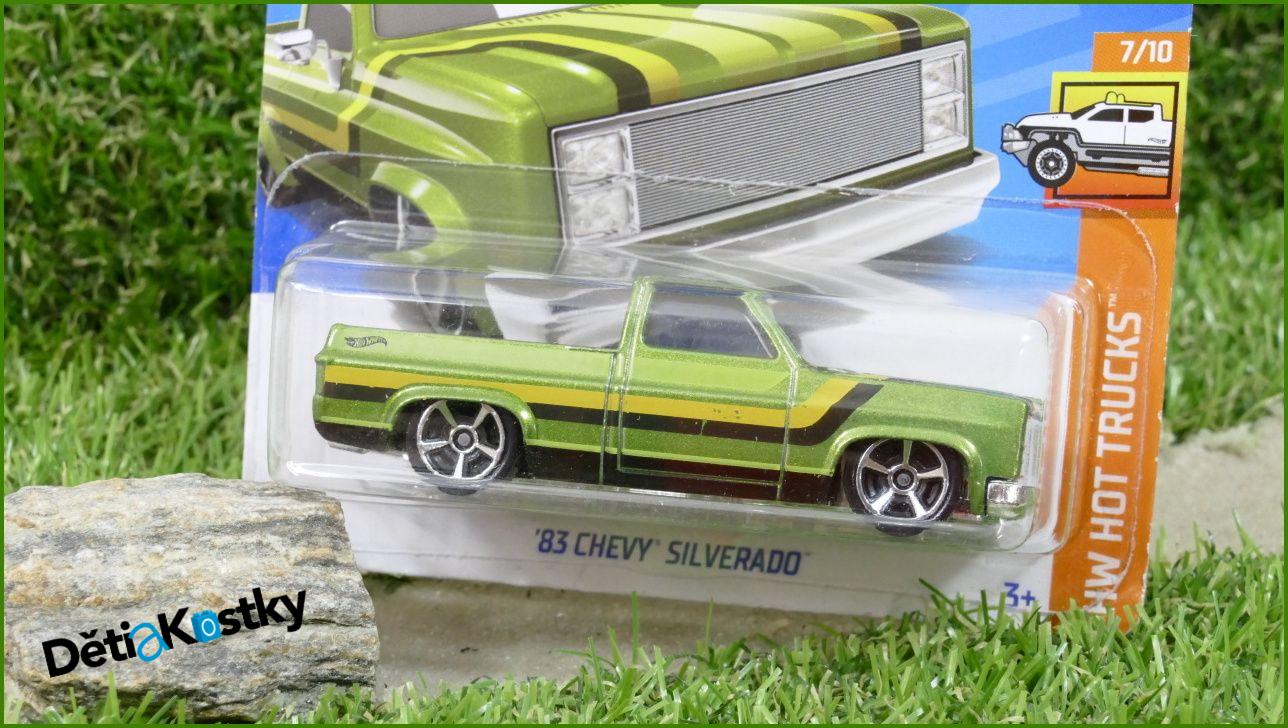 Angličák Model Autíčka Hot Wheels Autíčko ´83 Chevy Silverado (HW HOT TRUCKS)