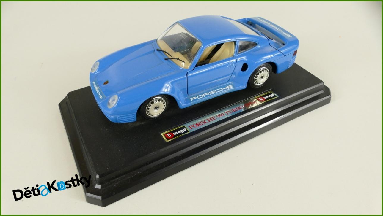 Model Auta Bburago 1:24 - Porsche 959 Turbo s Podstavcem