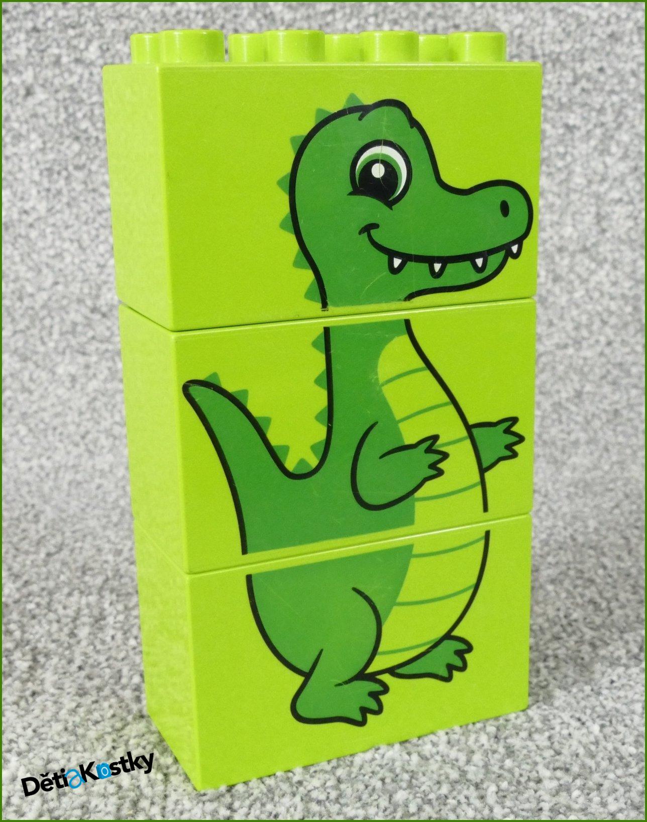 Lego® Duplo® Zvířátko z Kostek 2x4x2 - Krokodýl