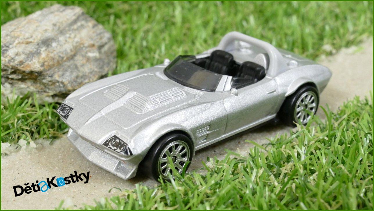 Model Autíčka Mattel - Fast and Furious FF041 - ´64 Chevy Corvette Grand Sport