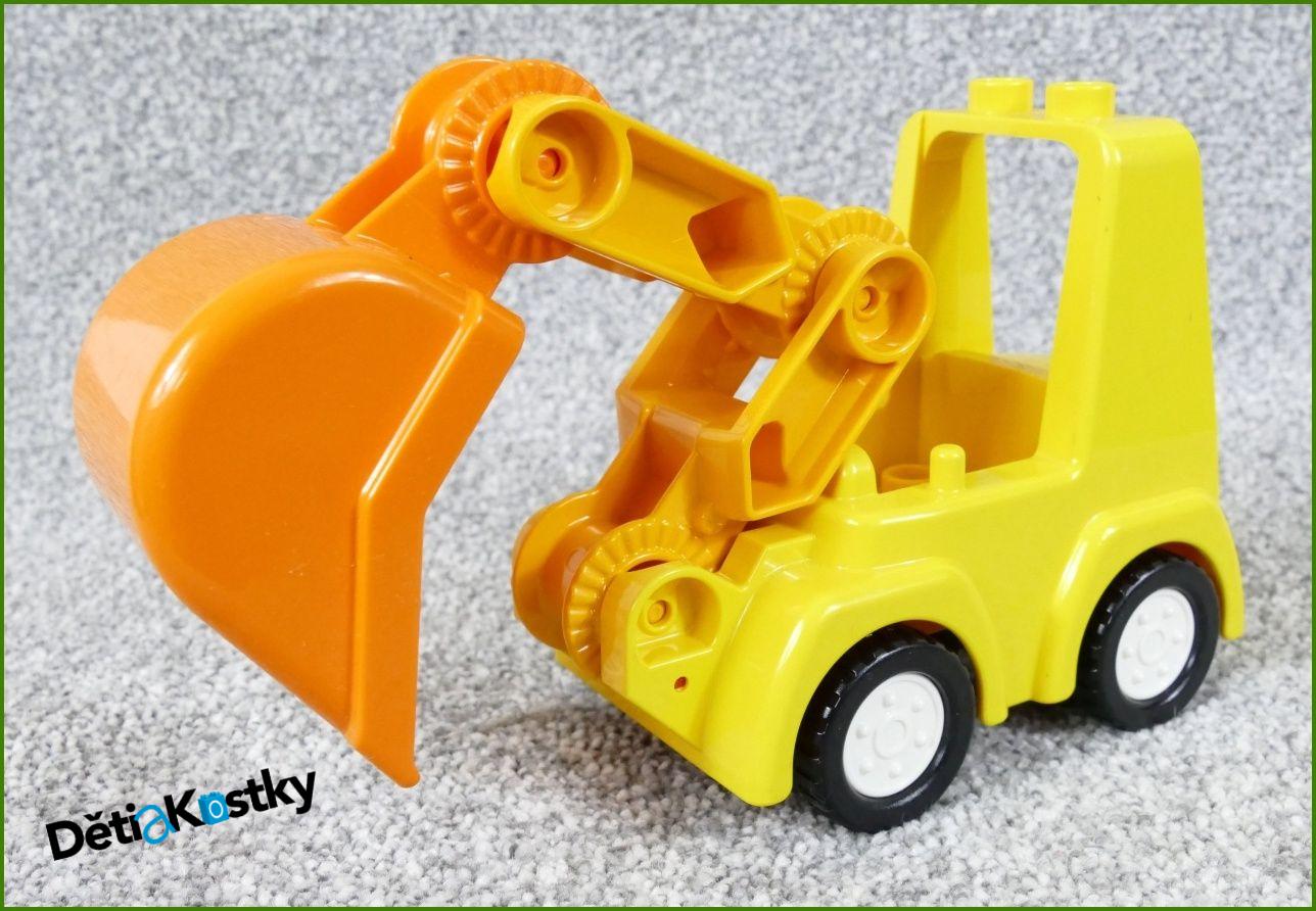 Lego® Duplo® Bagr Malý Žlutý - Bílá Kola
