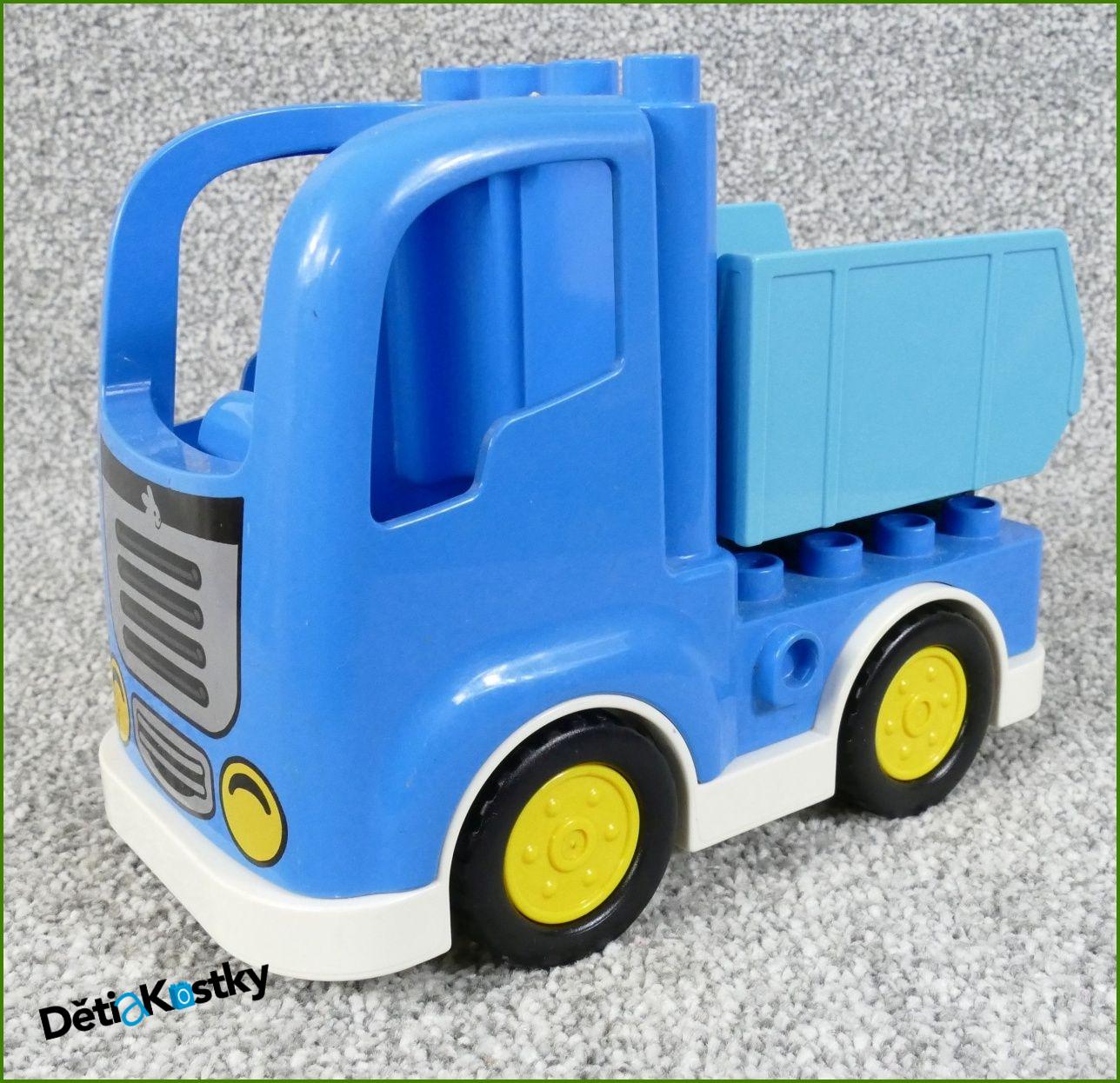 Lego® Duplo® Nákladní Auto Modré s Vyklápěcí Korbou Malou Tyrkys - Novější Typ