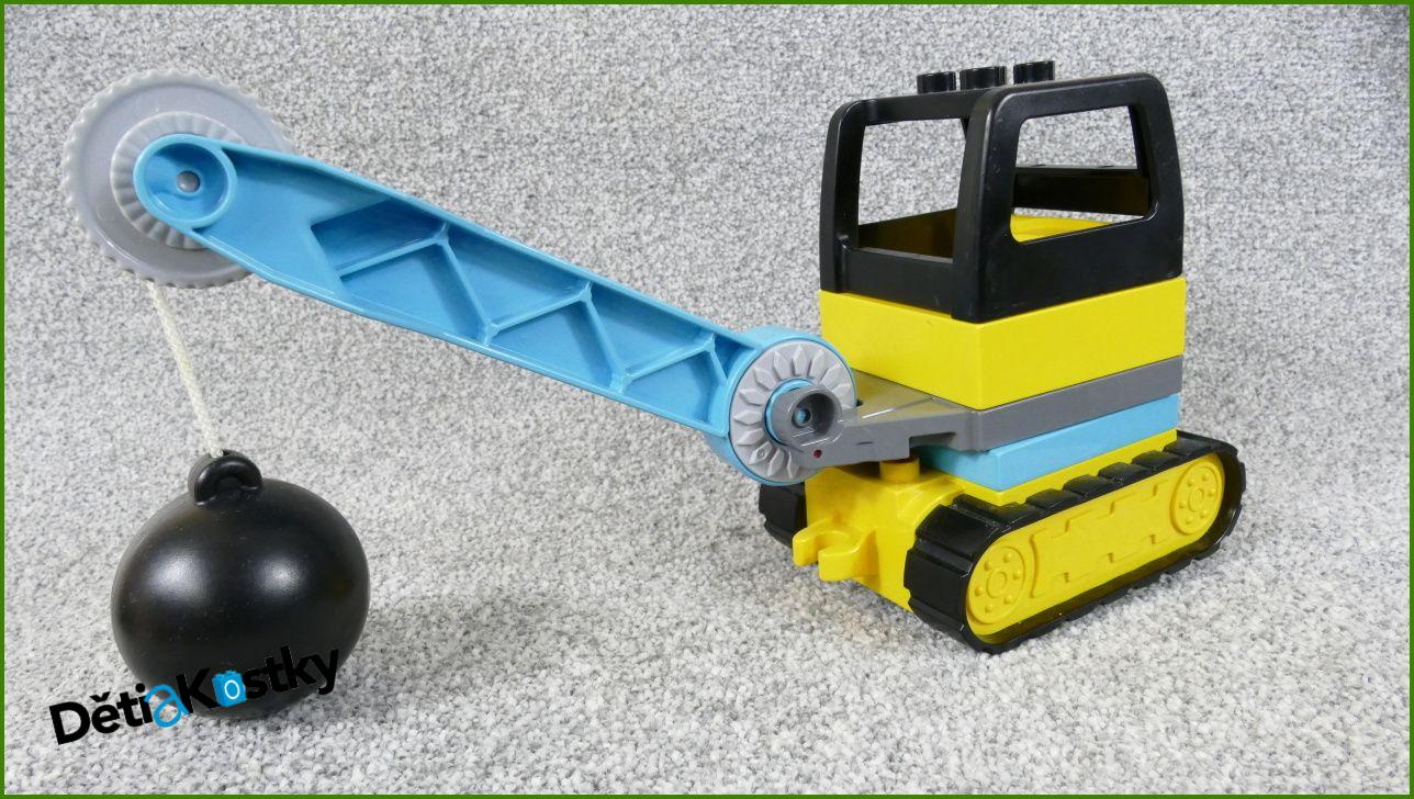 Lego® Duplo® Bagr Malý s Koulí - Černá Kabina