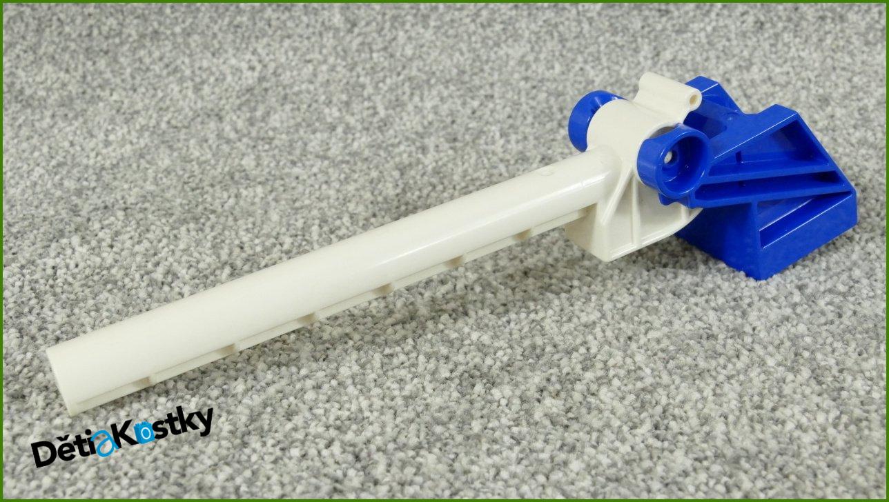 Lego® Duplo® Železniční Závora Novější Bílá s Modrým Podstavcem