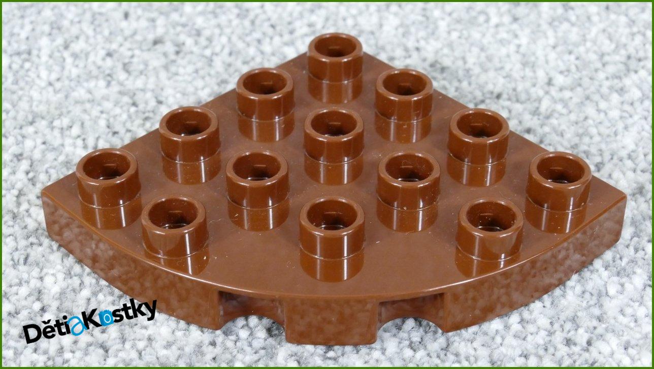 Lego® Duplo® Podložka/Destička 4x4 Kulatá Tmavě Hnědá