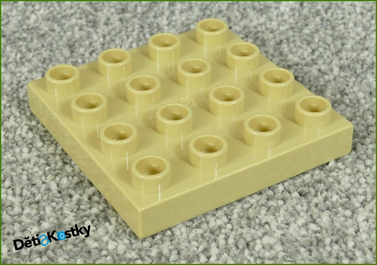 Lego® Duplo® Podložka/Destička 4x4 Světle Béžová