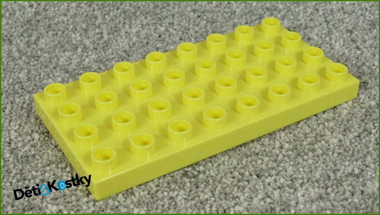 Lego® Duplo® Podložka/Destička 4x8 Světlounce Žlutá