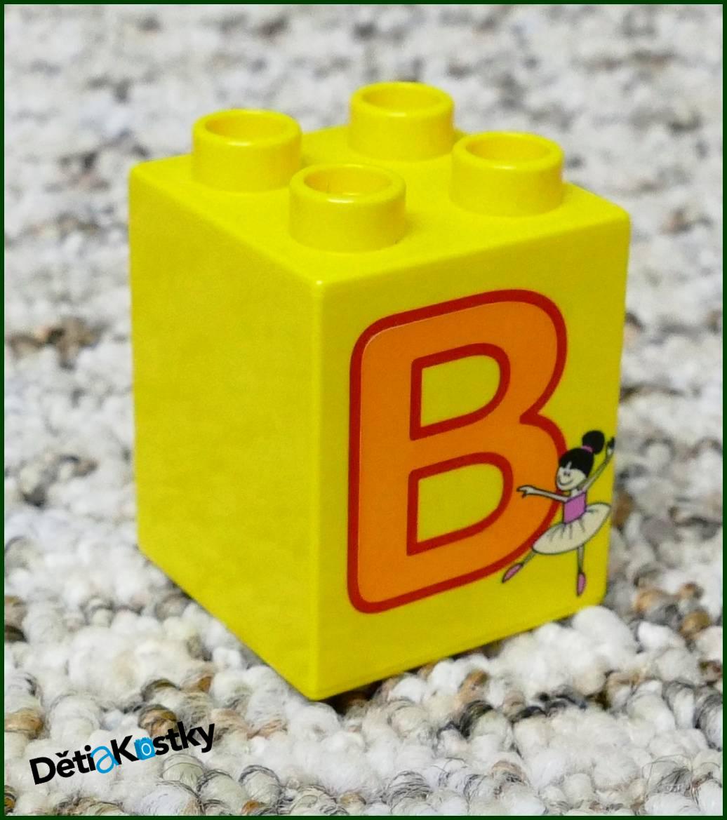 Lego® Duplo® Kostka 2x2x2 - Písmeno B