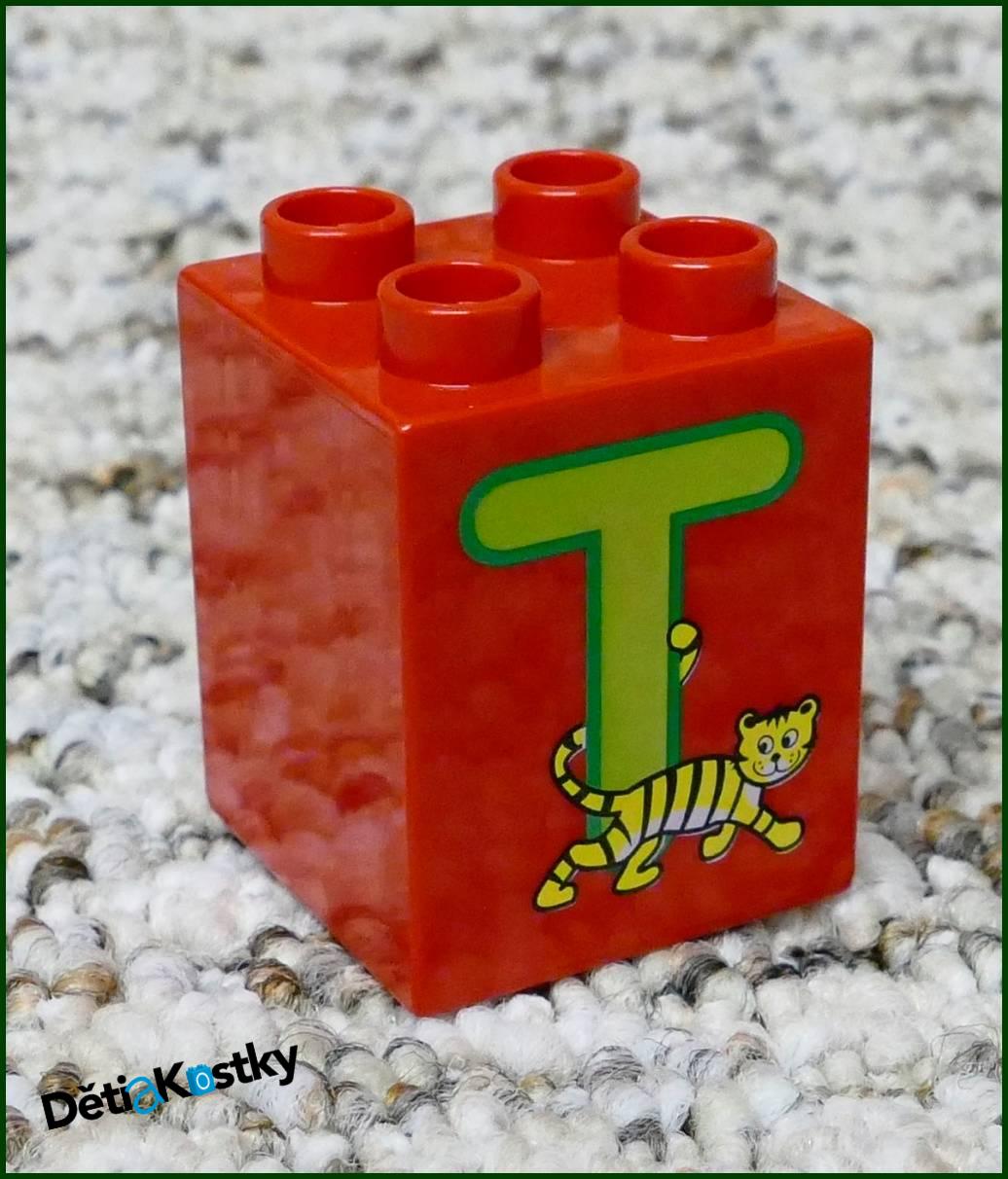 Lego® Duplo® Kostka 2x2x2 - Písmeno T
