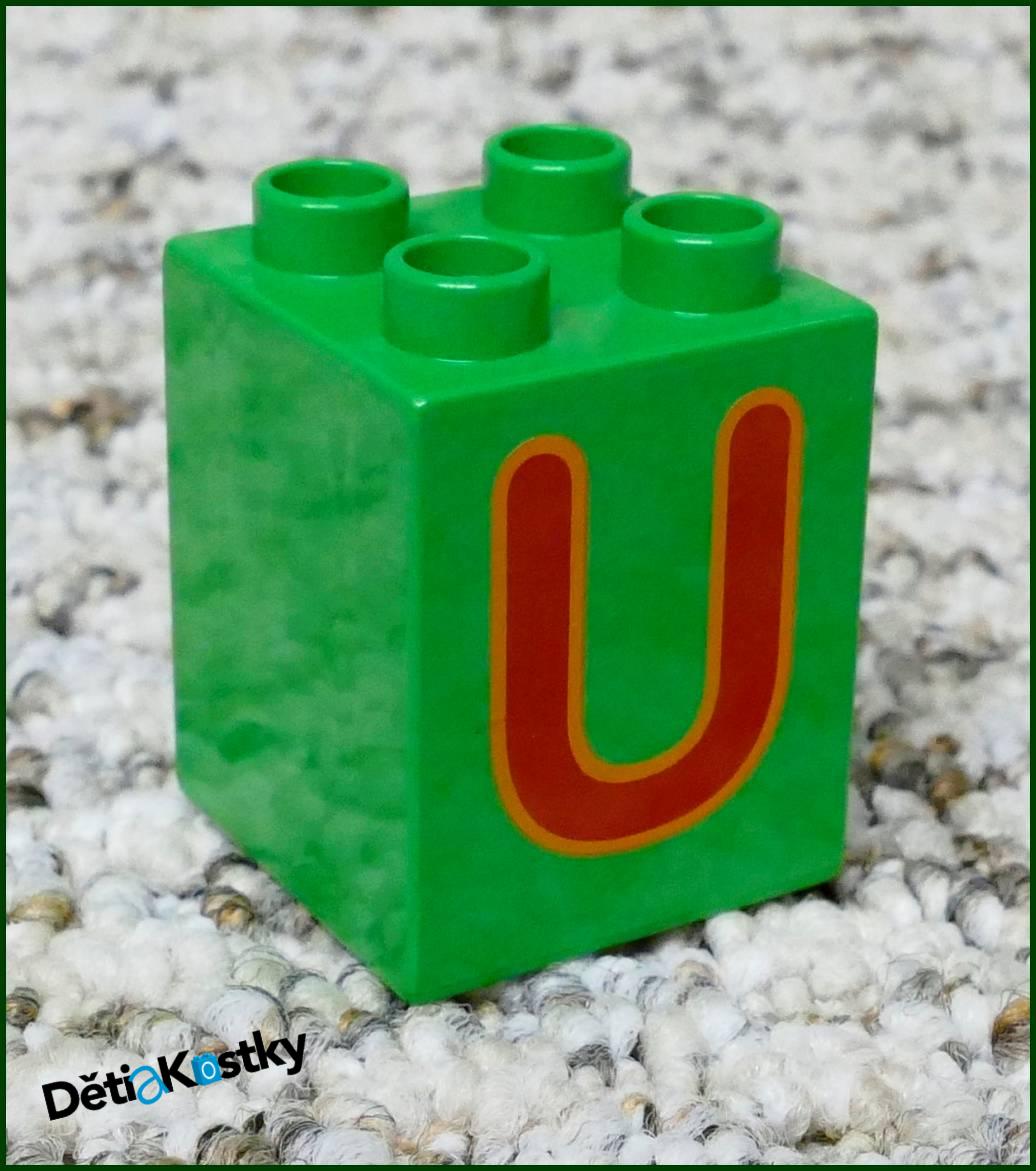 Lego® Duplo® Kostka 2x2x2 - Písmeno U