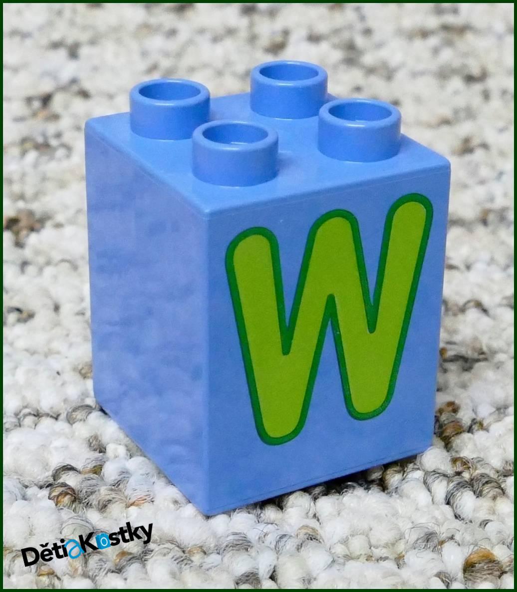 Lego® Duplo® Kostka 2x2x2 - Písmeno W