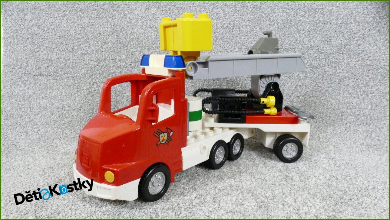 Lego® Duplo® Hasičské Auto s Návěsem a Příšlušenstvím