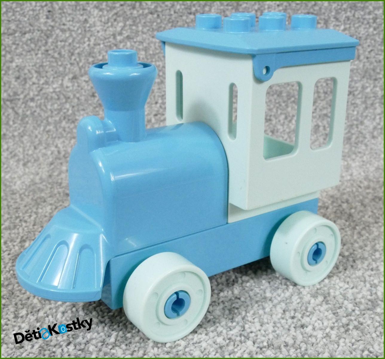 Lego® Duplo® Mašinka Parní Tyrkysový s Tyrkysovou Kabinkou