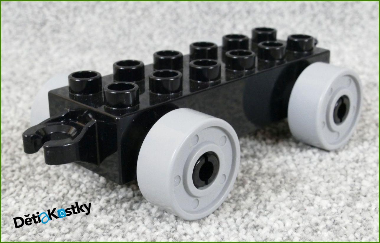 Lego® Duplo® Podvozek pro Auta Černý - Světle Šedá Kola