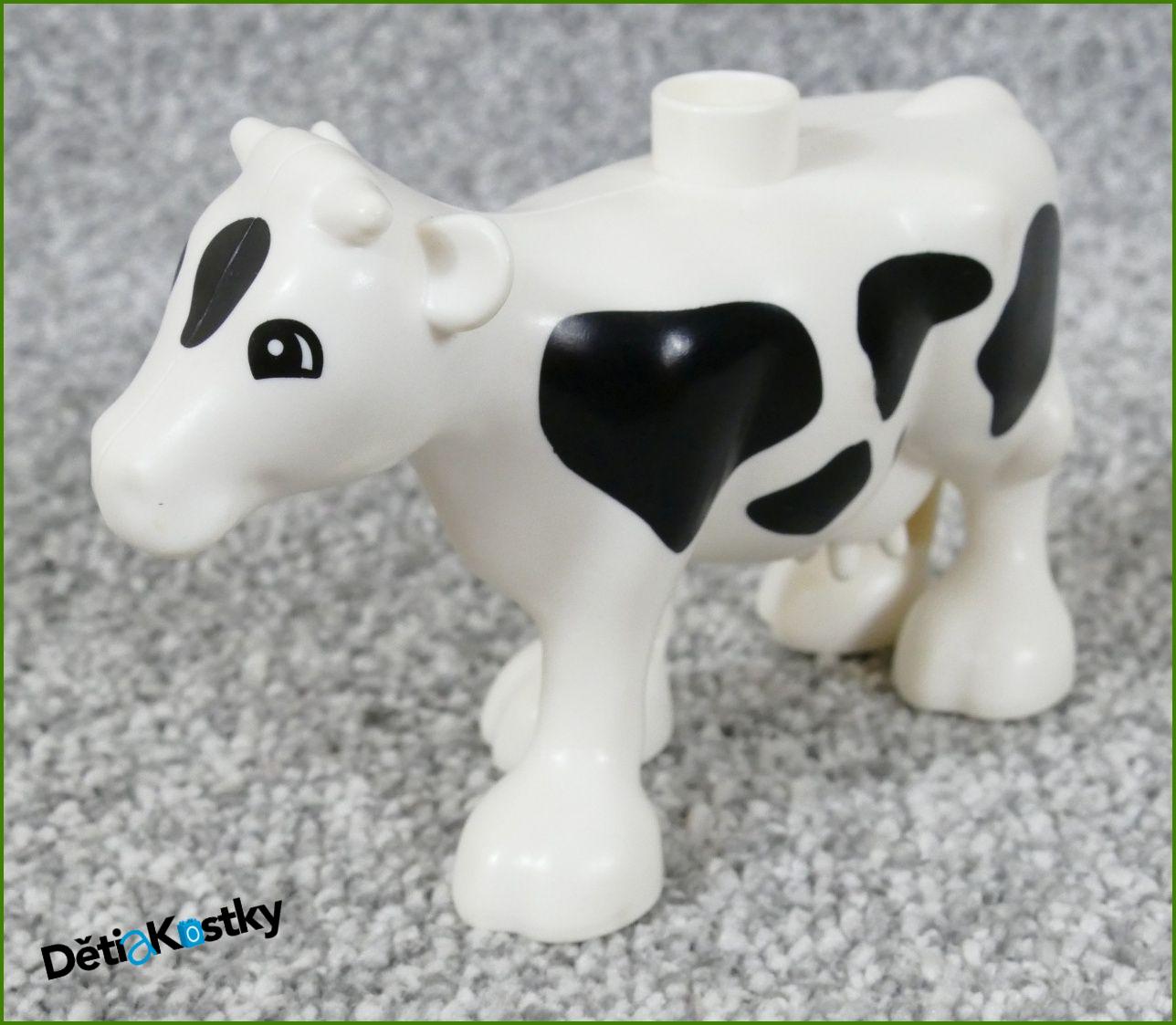 Lego® Duplo® Kravička Bílá Novější Typ - Bílé Vemeno