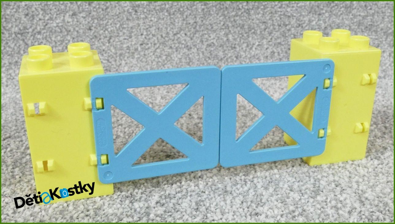 Lego® Duplo® Vrata Nízká (Světlounce Žlutá-Tyrkysová)