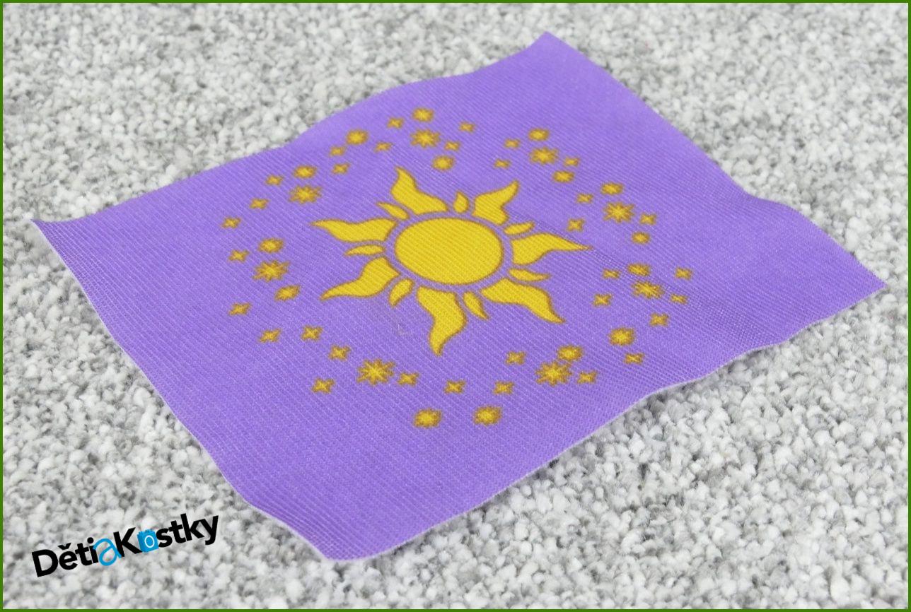 Lego® Duplo® Kobereček/Dečka Fialová 8x10 cm se Sluníčkem a Hvězdičkami