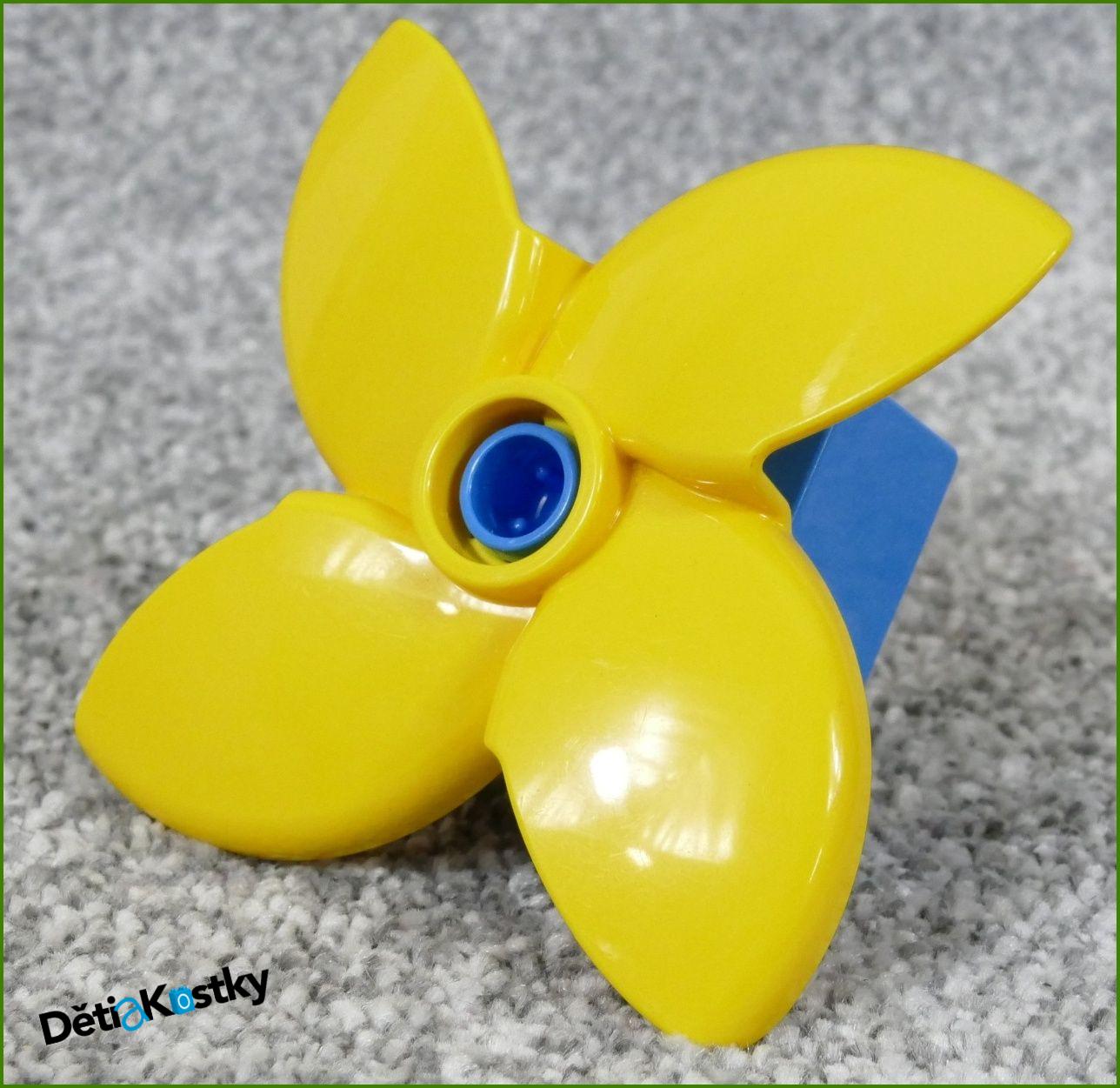 Lego® Duplo® Kostka 2x2 Azurová s Větrníkem