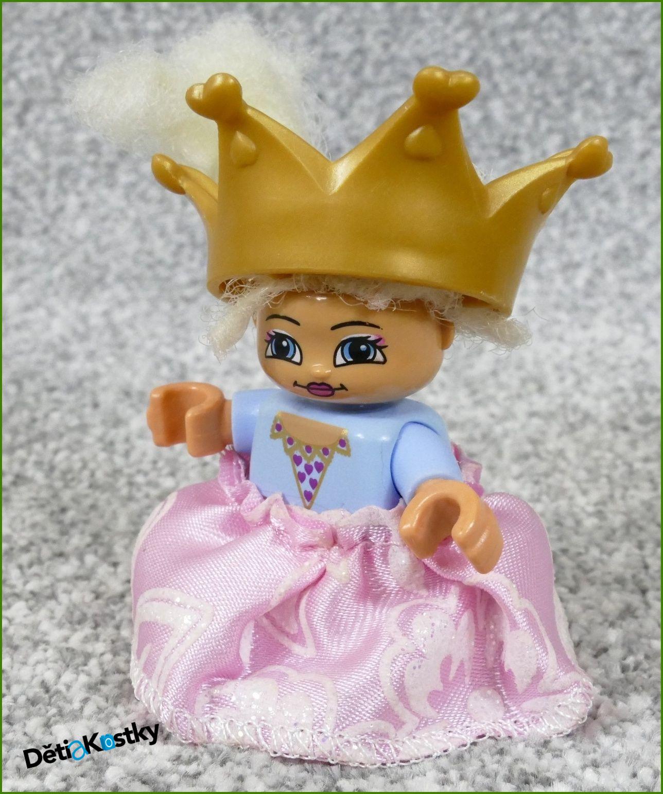 Lego® Duplo® Figurka Princezna s Vlasy, Korunou a šaty