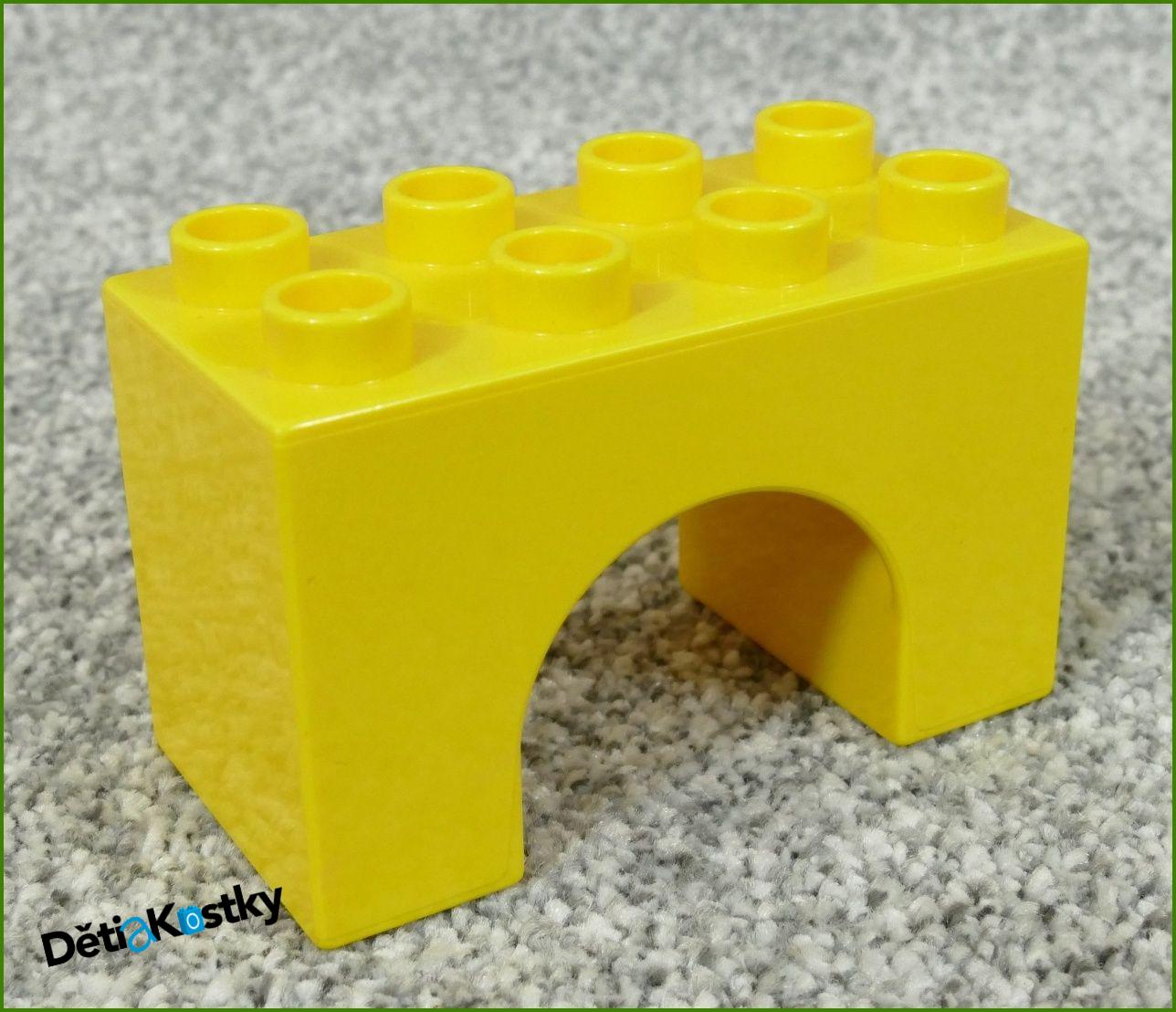 Lego® Duplo® Kostka Podstavec Mostu 2x4 Žlutá (Podloubí)