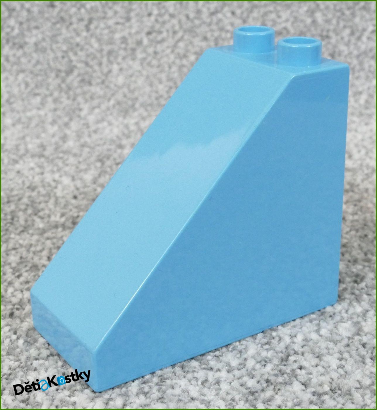 Lego® Duplo® Kostka 4x2x6 Zkosená Vysoká Tyrkysová