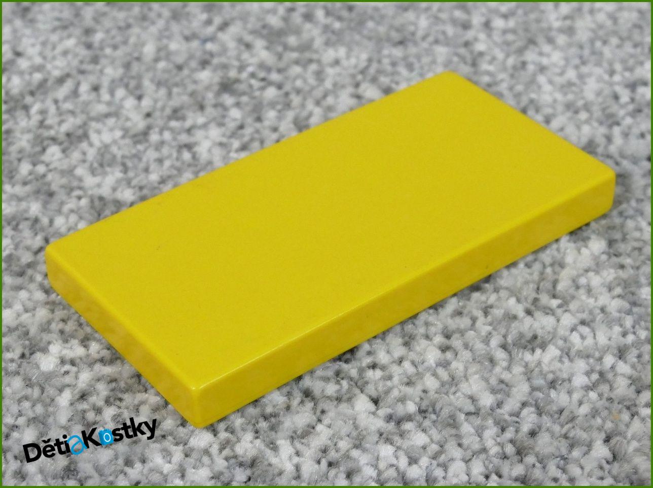 Lego® Duplo® Podložka/Destička 2x4 Nízká Žlutá Plochá