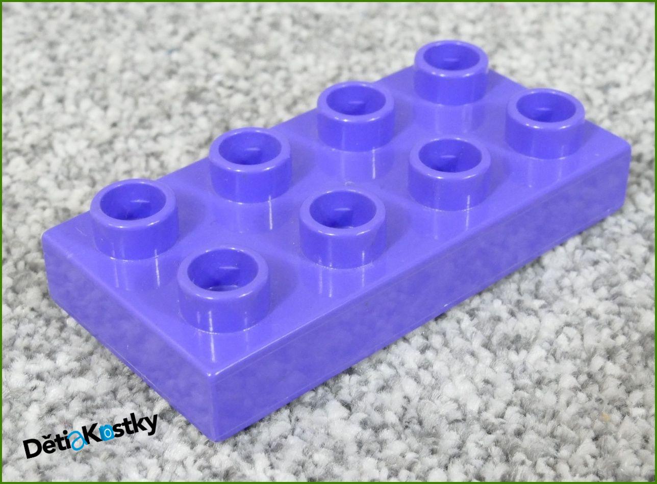 Lego® Duplo® Podložka/Destička 2x4 Světle Fialová