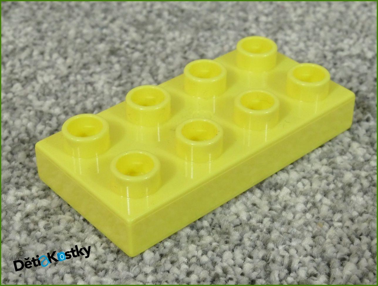 Lego® Duplo® Podložka/Destička 2x4 Světlounce Žlutá