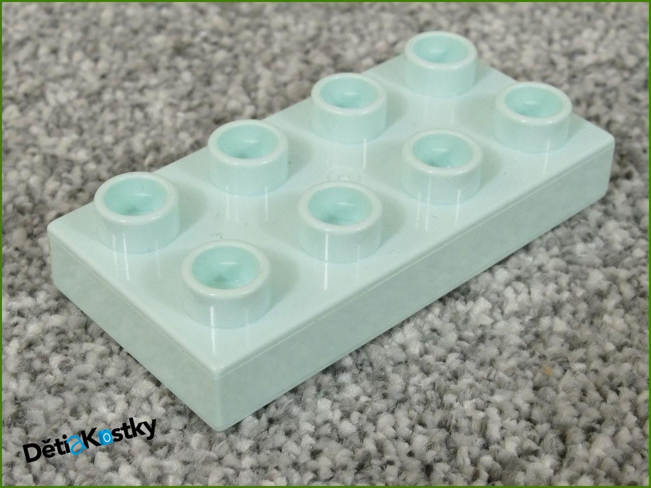 Lego® Duplo® Podložka/Destička 2x4 Bledě Mentolová