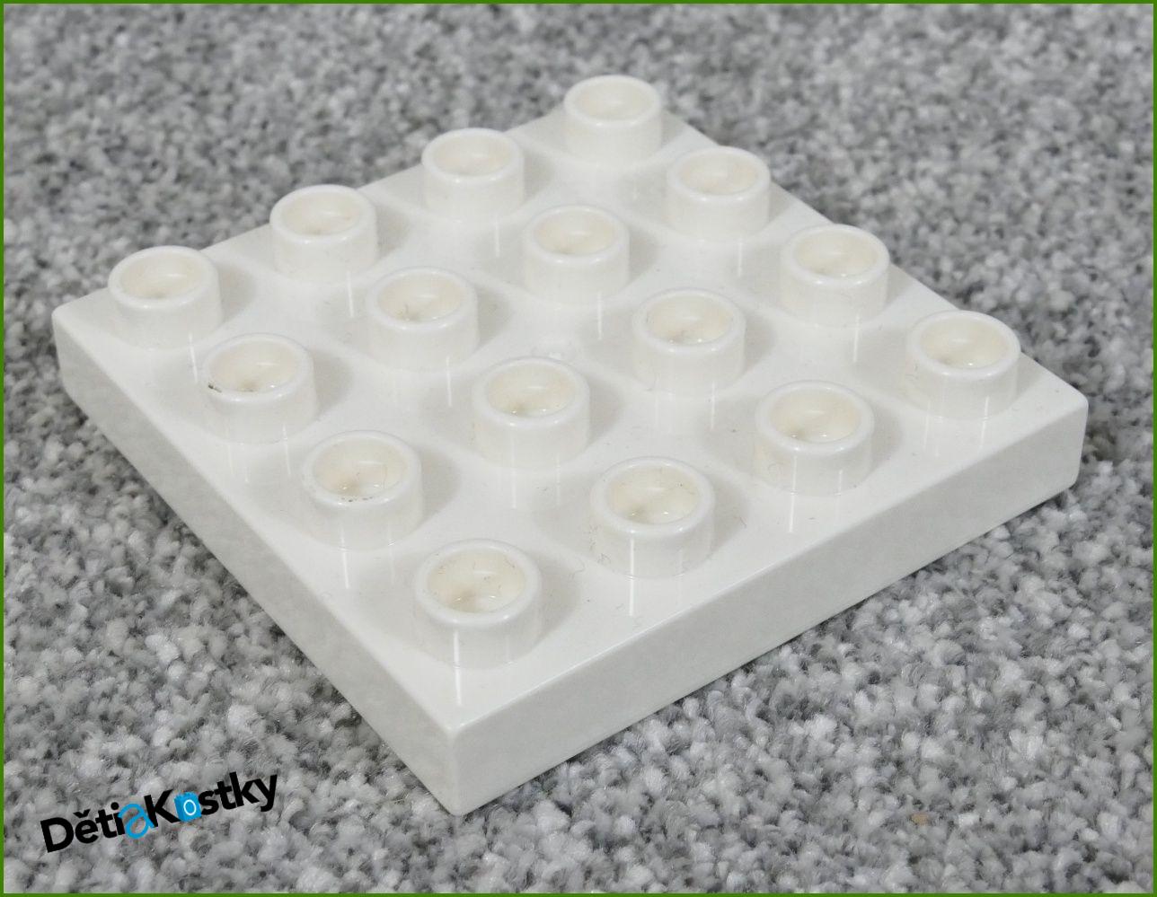 Lego® Duplo® Podložka/Destička 4x4 Bílá