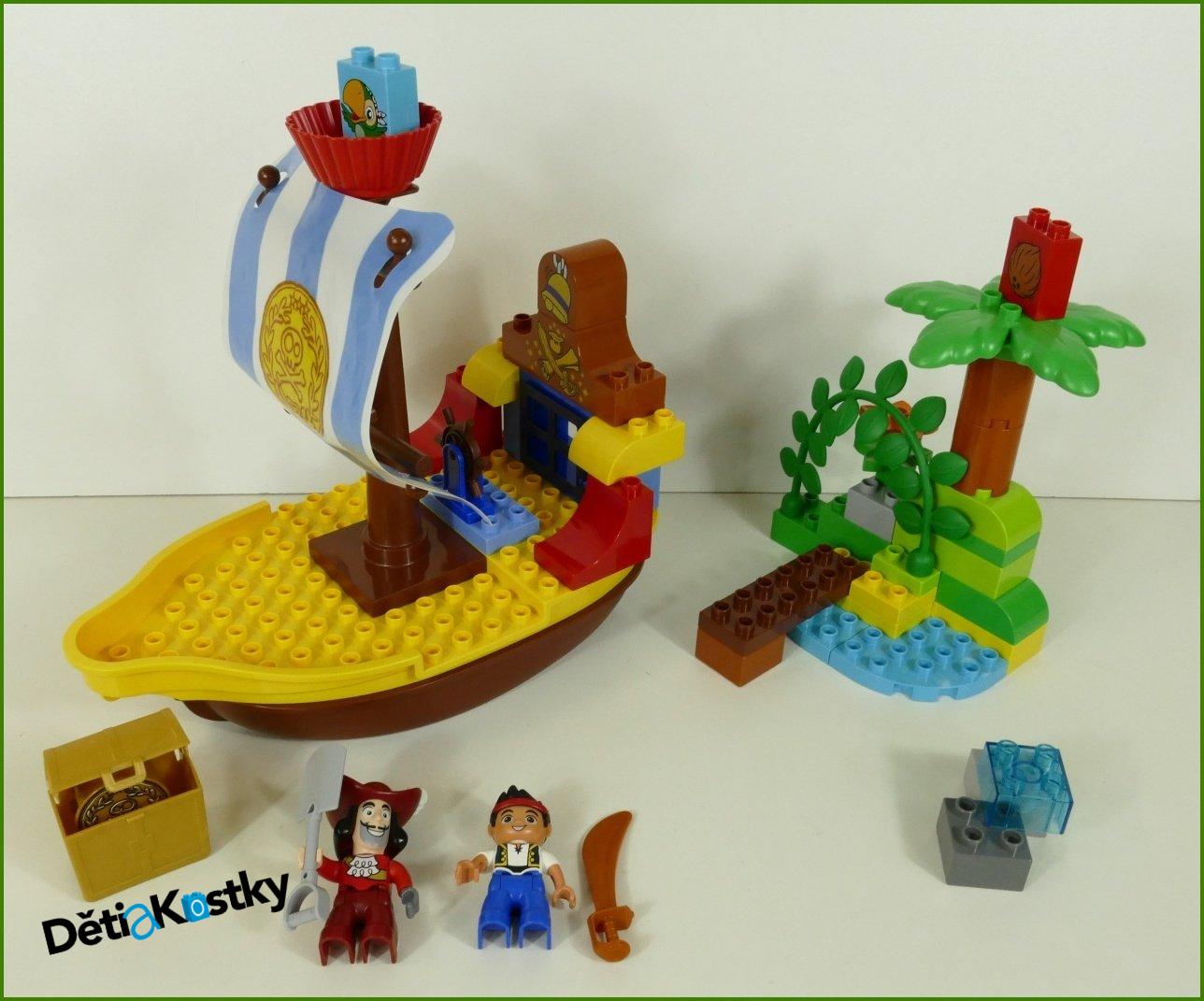 Lego® Duplo® 10514 - Jakeova Pirátská Loď Bucky bez Krabice, Návodu a Děla