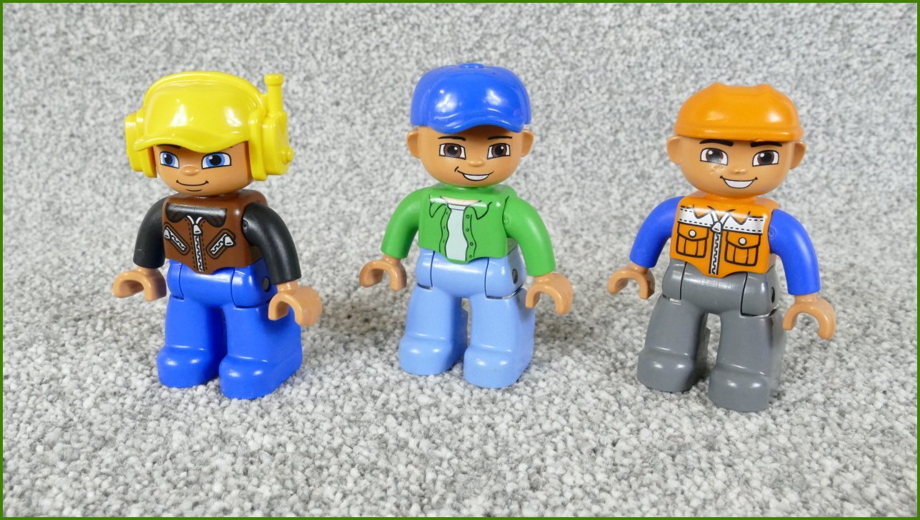 Lego® Duplo® Set Tří Figurek (Farma, Pilot, Dělník)
