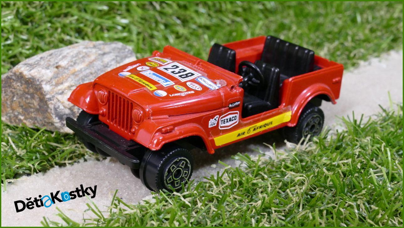 Angličák Bburago 1:43 - Jeep CJ7 - bez předního skla