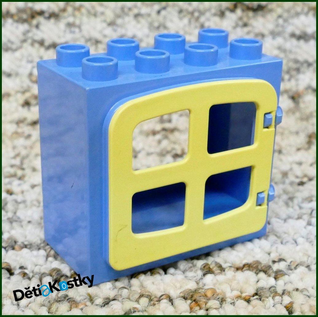 Lego® Duplo® Kostka s Oknem Světle Modrá - Béžová Okenice
