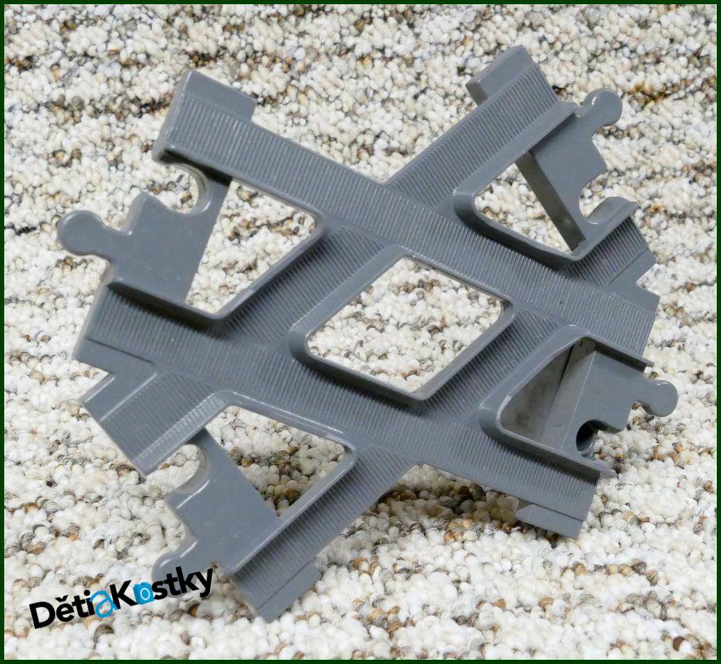 Lego® Duplo® Kolej / Koleje Křížení - Novější Šedá