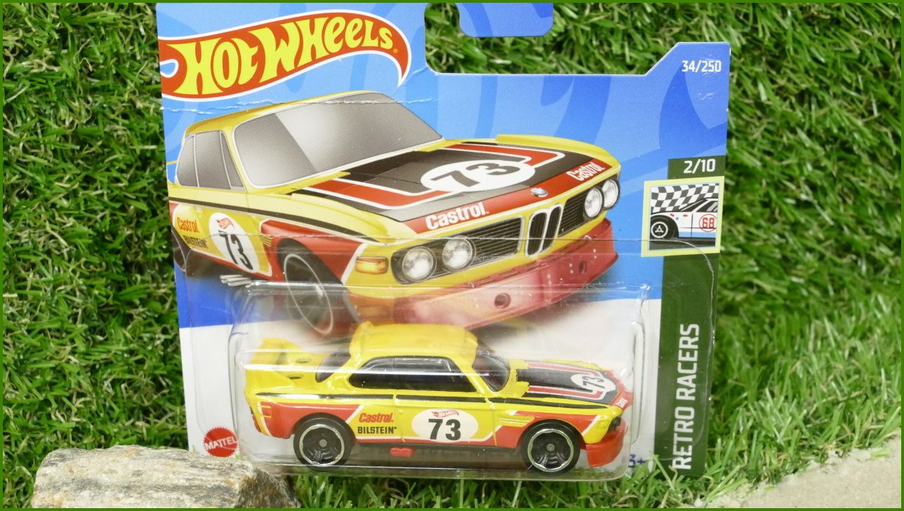 Angličák Model Autíčka Hot Wheels ´73 BMW 3.0 CSL RACE CAR (RETRO RACERS)