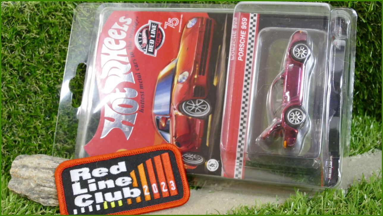 Angličák Model Autíčka Hot Wheels Porsche 959 Red Line Club