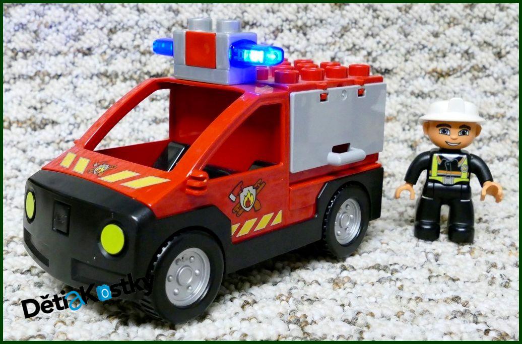 Lego® Duplo® Hasičské Auto s Hasičem