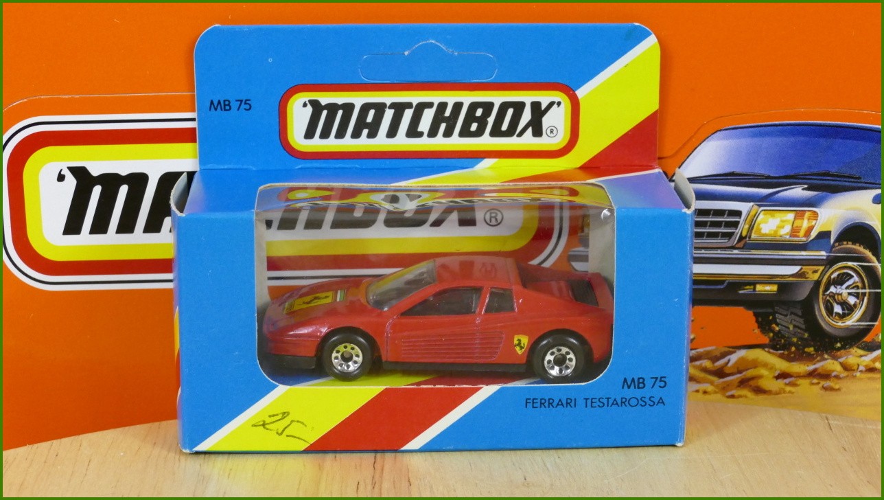 Angličák Autíčko Matchbox MB 75 - Ferrari Testarossa