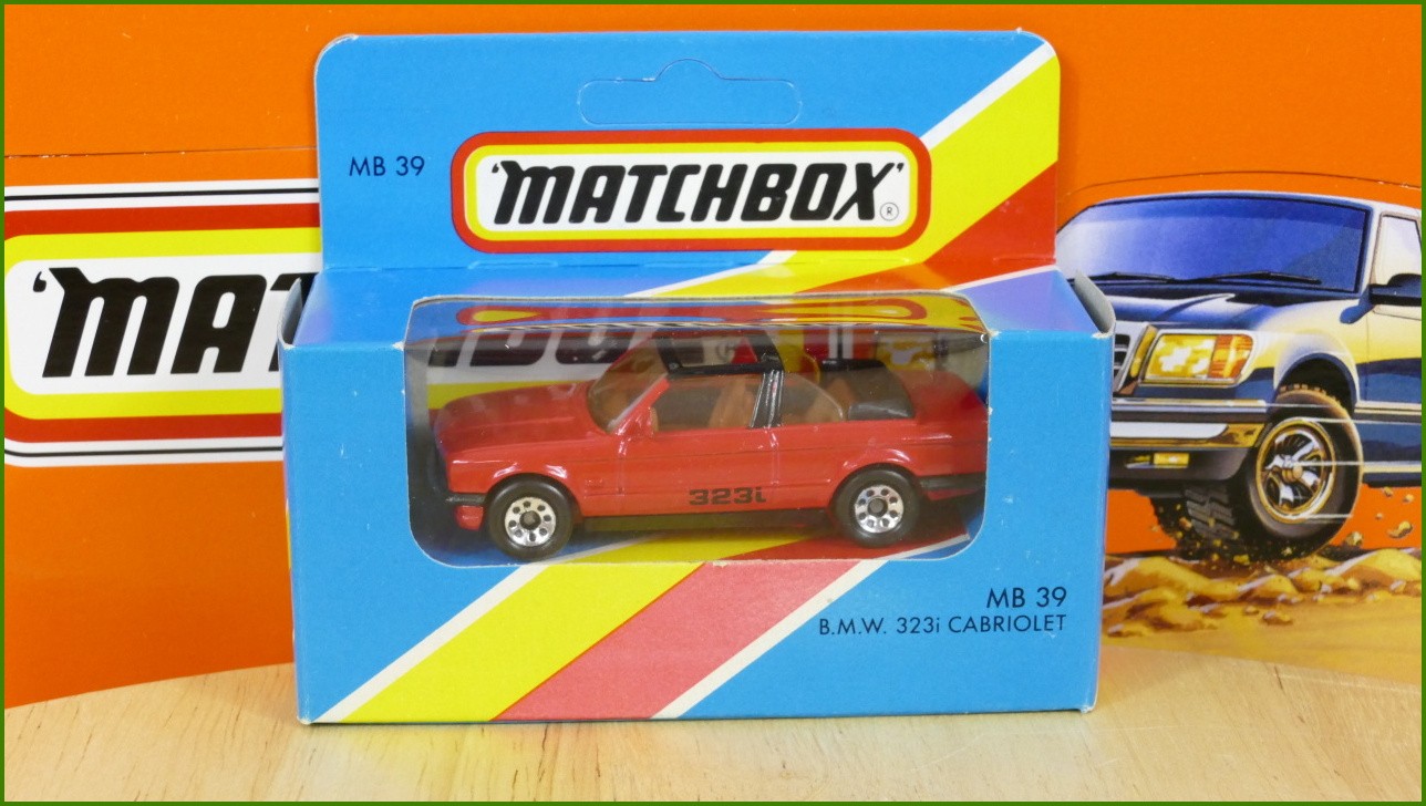Angličák Autíčko Matchbox MB 39 - B.M.W. 323i Cabriolet