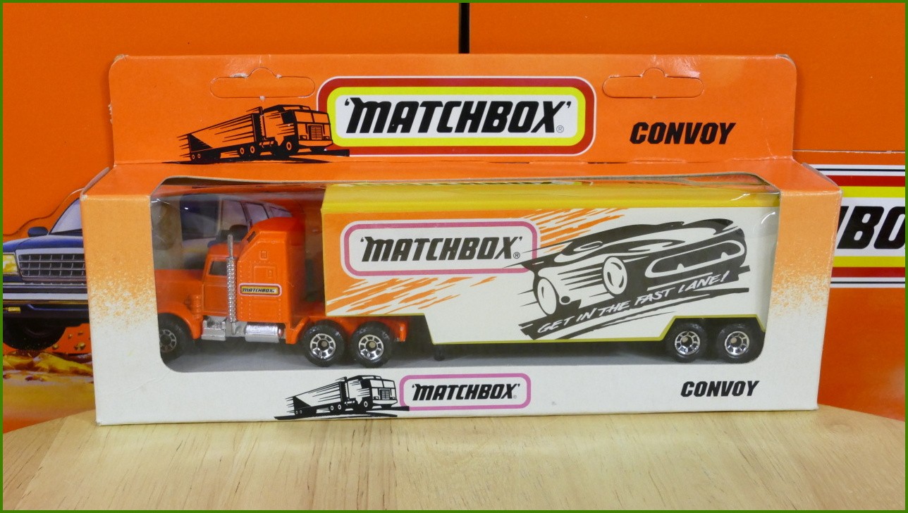 Model Matchbox Convoy Kenworth Aerodyne - Matchbox Trailer