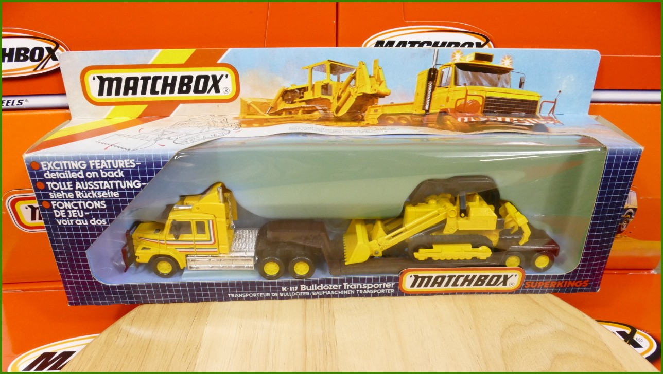 Matchbox Superkings K-117 Bulldozer Transport