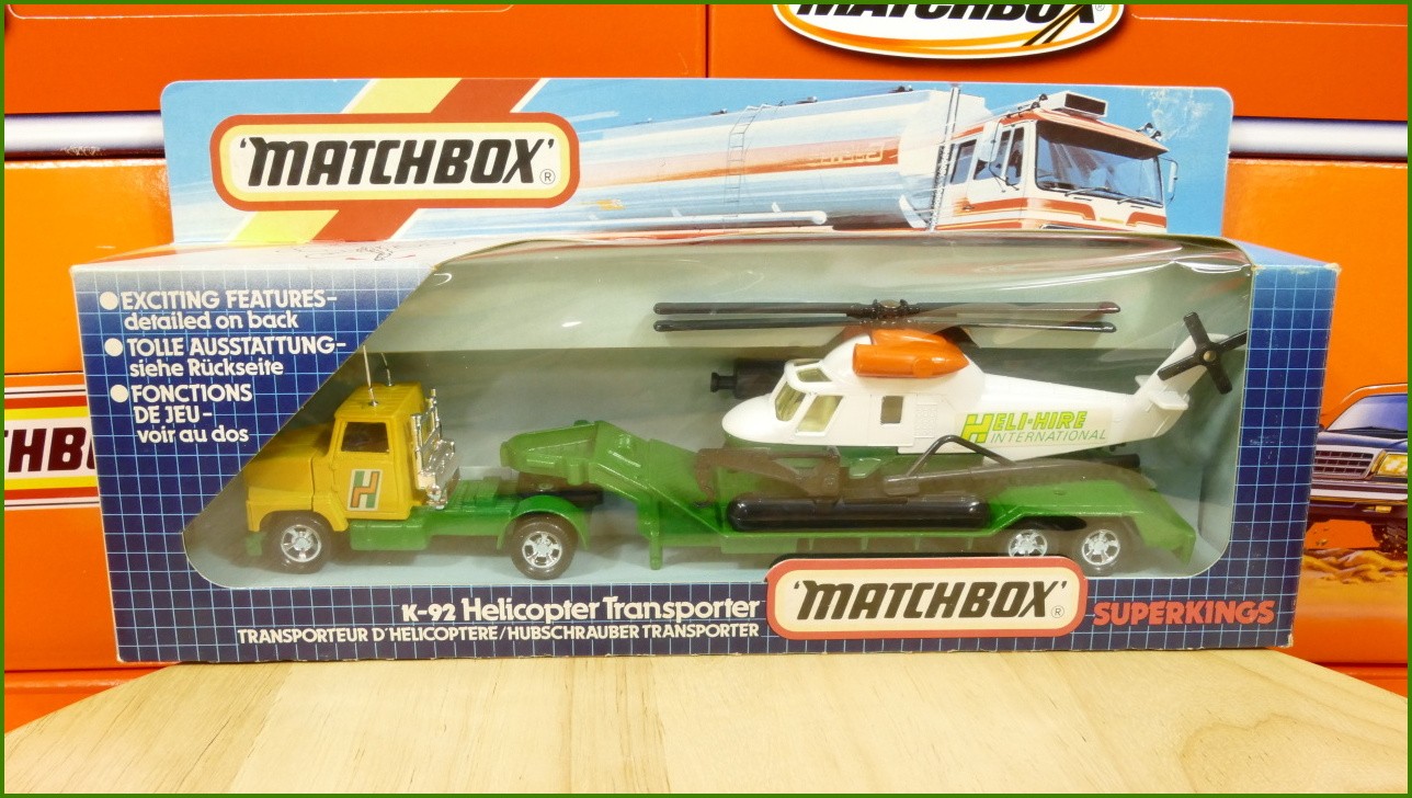 Matchbox Superkings K-92 Helicopter Transporter