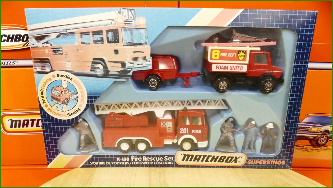 Matchbox Superkings K-138 Fire Rescue Set