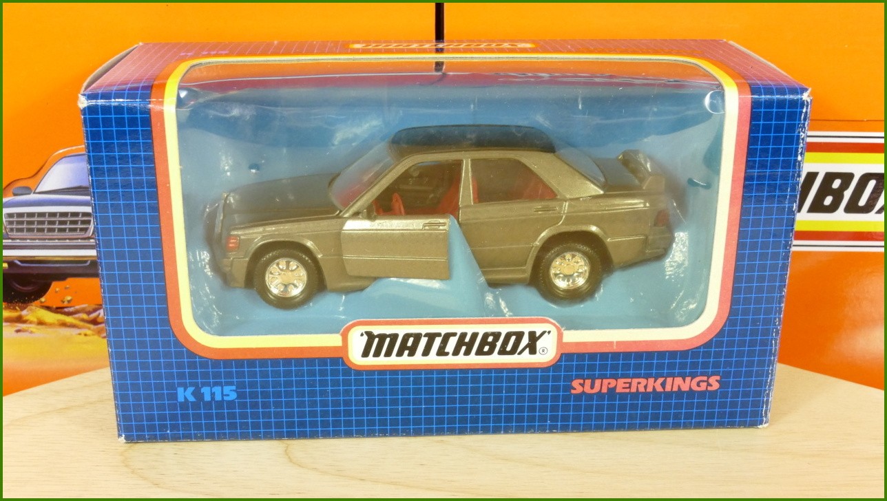 Model Autíčka Matchbox Superkings - K 115 - Mercedes Benz 190E 2.6-16V