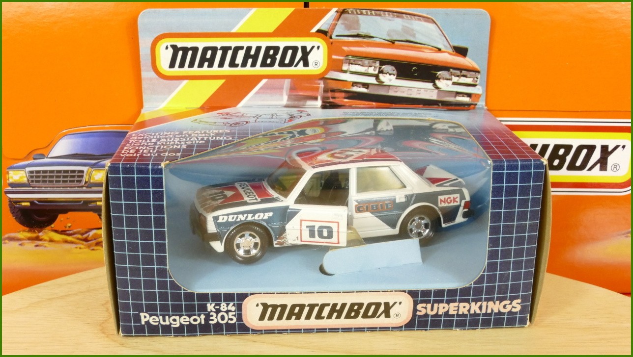 Model Autíčka Matchbox Superkings - K-84 - Peugeot 305