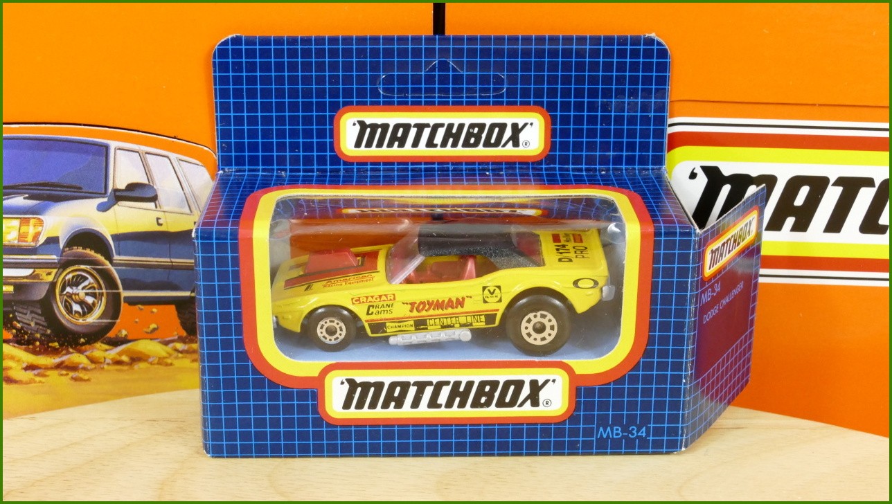 Autíčko Angličák Matchbox MB-34 - Dodge Challenger